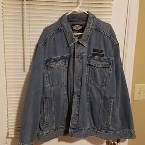 Harley Davidson blue jean jacket